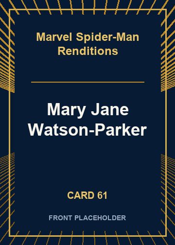 Mary Jane Watson-Parker front card image