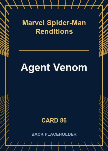 Agent Venom back card image