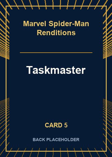 Taskmaster back card image
