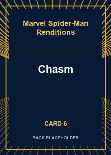 Chasm back card image