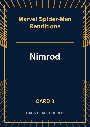 Nimrod back card image