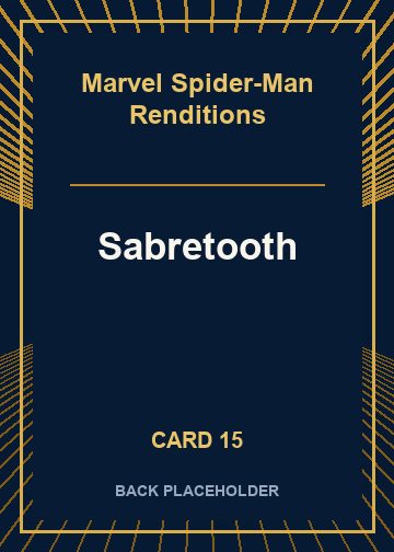Sabretooth back card image