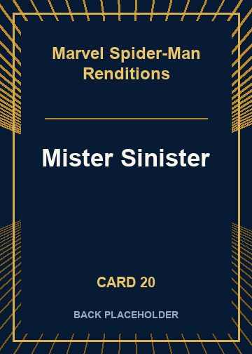 Mister Sinister back card image