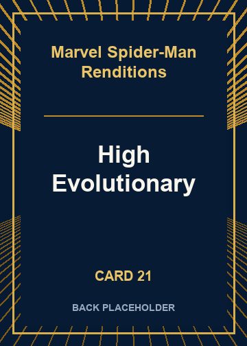 High Evolutionary back card image