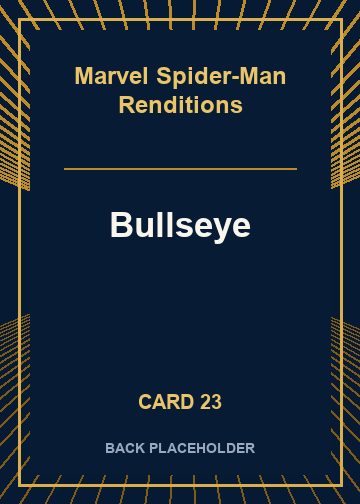 Bullseye back card image