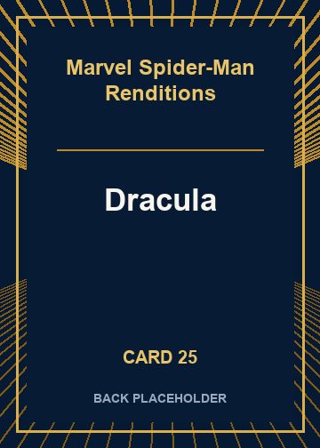 Dracula back card image