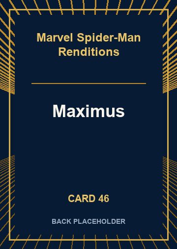 Maximus back card image