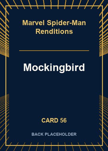 Mockingbird back card image