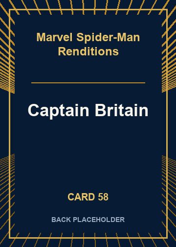 Captain Britain back card image