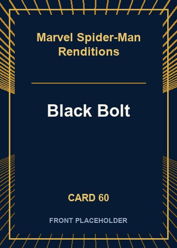 Black Bolt - Thaddeus Robeck front card image