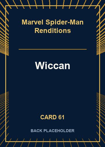 Wiccan back card image