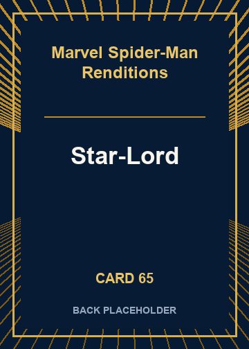 Star-Lord - Tazio Bettin back card image