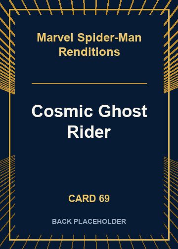 Cosmic Ghost Rider back card image