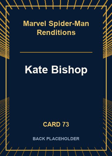 Kate Bishop back card image