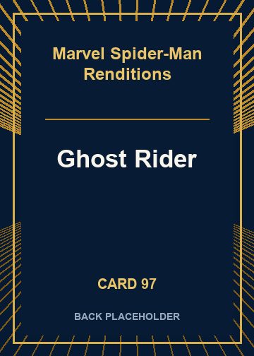 Ghost Rider back card image