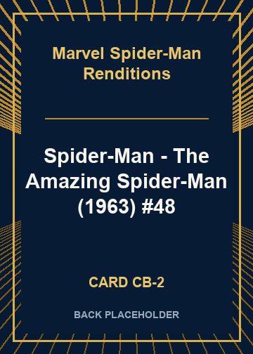 Spider-Man - The Amazing Spider-Man (1963) #48 back card image