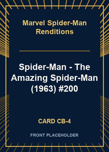 Spider-Man - The Amazing Spider-Man (1963) #200 card thumbnail