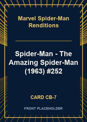 Spider-Man - The Amazing Spider-Man (1963) #252 card thumbnail