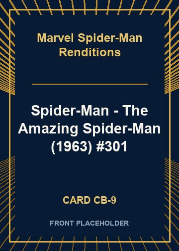 Spider-Man - The Amazing Spider-Man (1963) #301 card thumbnail