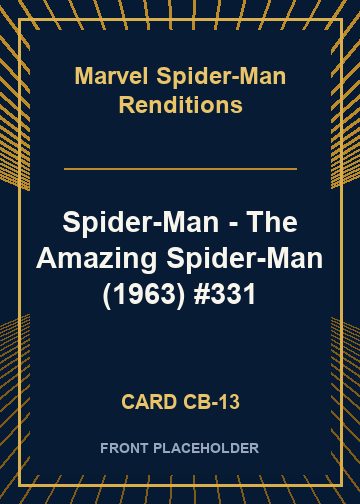Spider-Man - The Amazing Spider-Man (1963) #331 card thumbnail