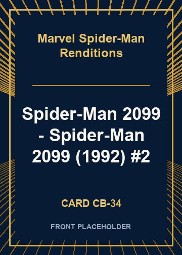 Spider-Man 2099 - Spider-Man 2099 (1992) #2 card thumbnail