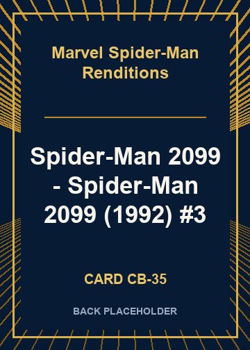 Spider-Man 2099 - Spider-Man 2099 (1992) #3 back card image