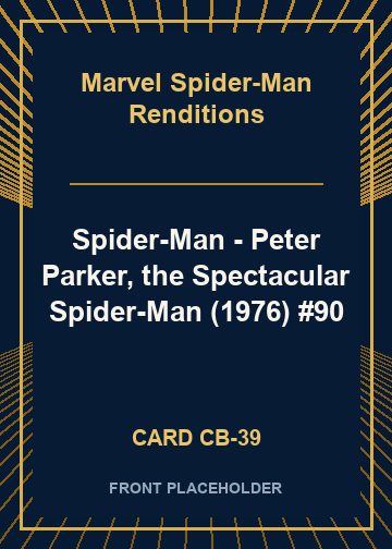 Spider-Man - Peter Parker, the Spectacular Spider-Man (1976) #90 card thumbnail