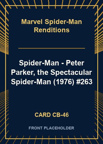 Spider-Man - Peter Parker, the Spectacular Spider-Man (1976) #263 card thumbnail