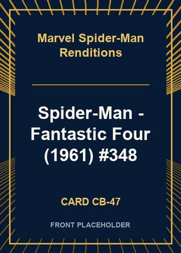 Spider-Man - Fantastic Four (1961) #348 card thumbnail