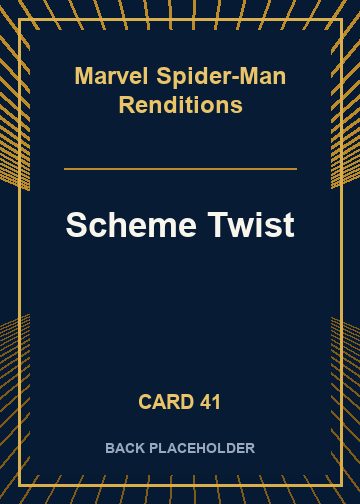 Scheme Twist back card image