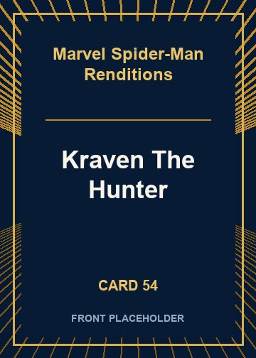 Kraven The Hunter front card image