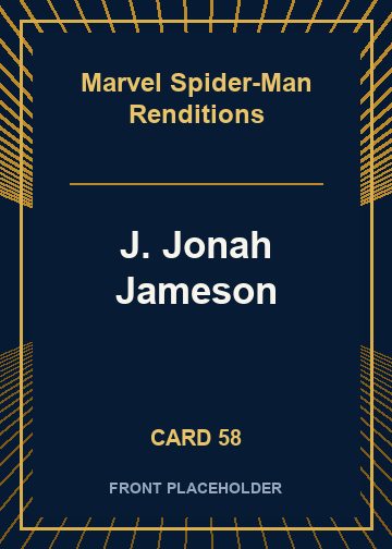 J. Jonah Jameson front card image