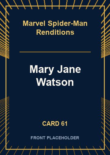 Mary Jane Watson front card image