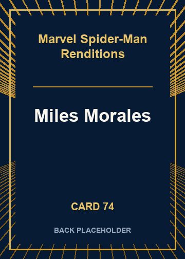 Miles Morales back card image