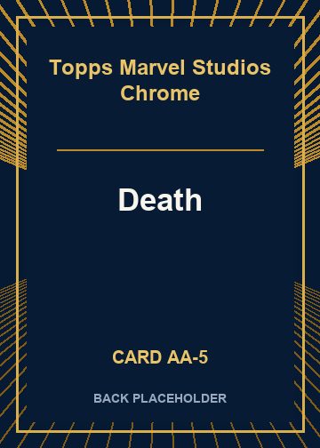 Death back card image