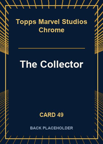 The Collector back card image