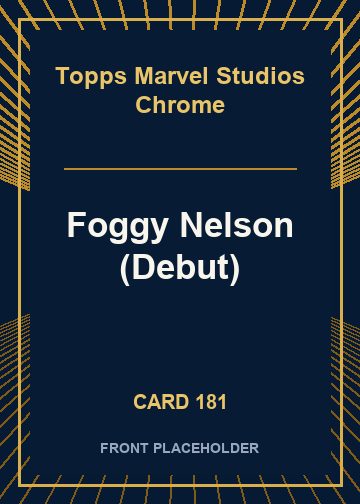 Foggy Nelson (Debut) card thumbnail
