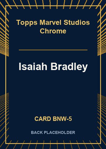 Isaiah Bradley back card image
