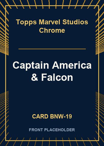 Captain America & Falcon front card image