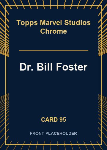 Dr. Bill Foster card thumbnail
