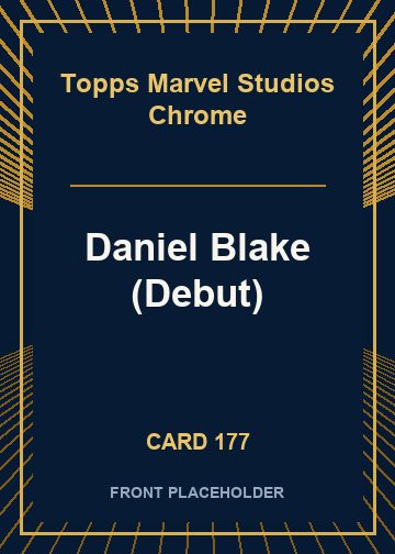 Daniel Blake (Debut) card thumbnail