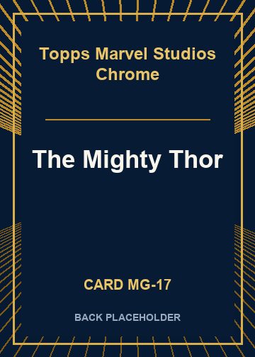 The Mighty Thor back card image