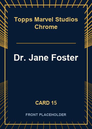 Dr. Jane Foster card thumbnail
