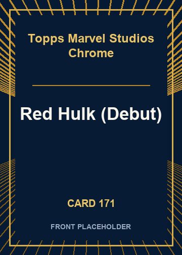 Red Hulk (Debut) card thumbnail