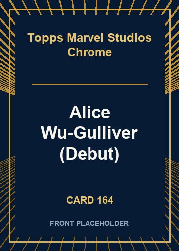 Alice Wu-Gulliver (Debut) card thumbnail