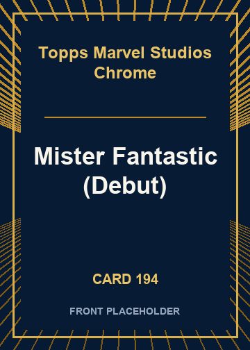 Mister Fantastic (Debut) card thumbnail