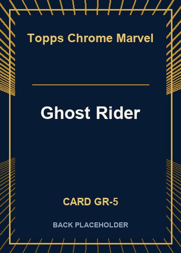 Ghost Rider back card image