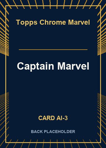 Captain Marvel back card image