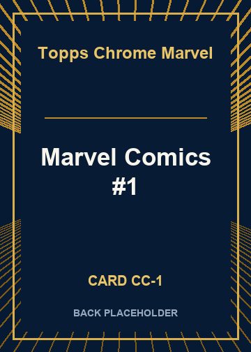 Marvel Comics #1 back card image