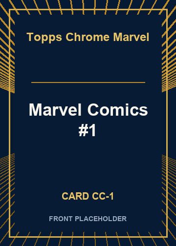 Marvel Comics #1 card thumbnail